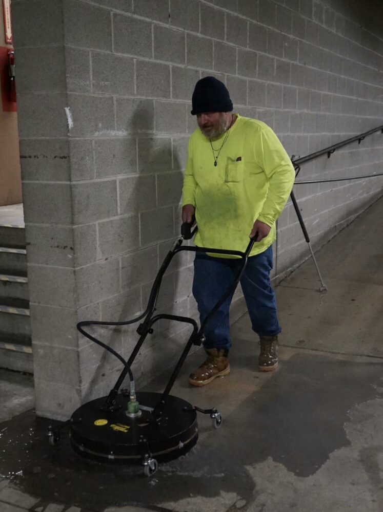 commercial parking garage cleaning