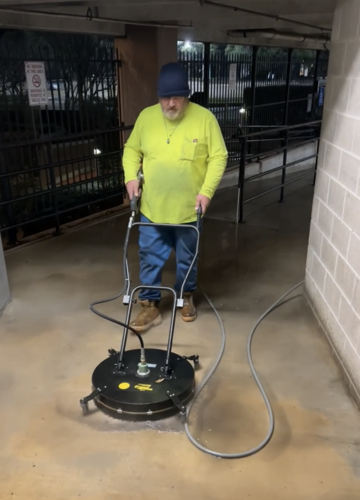 parking garage cleaning